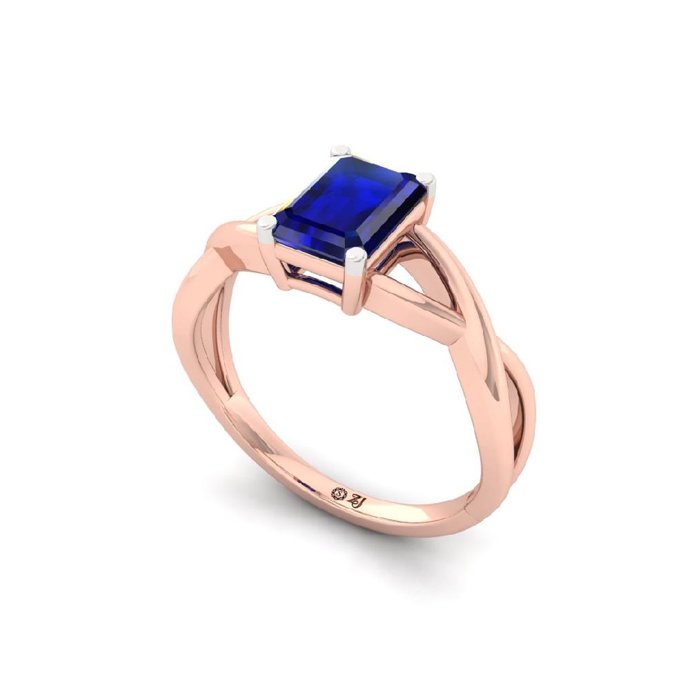 Classic Emerald-Cut Solitaire Lab grown Diamond Ring