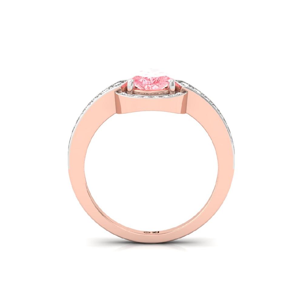 Celestial Round Cut, Pear Cut Radiance Halo Diamond Solitaire Ring