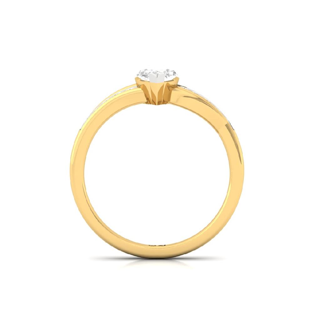 Aurora Gleam Round Cut, Marquise Cut & CVD-Lab grown Diamond Solitaire Ring