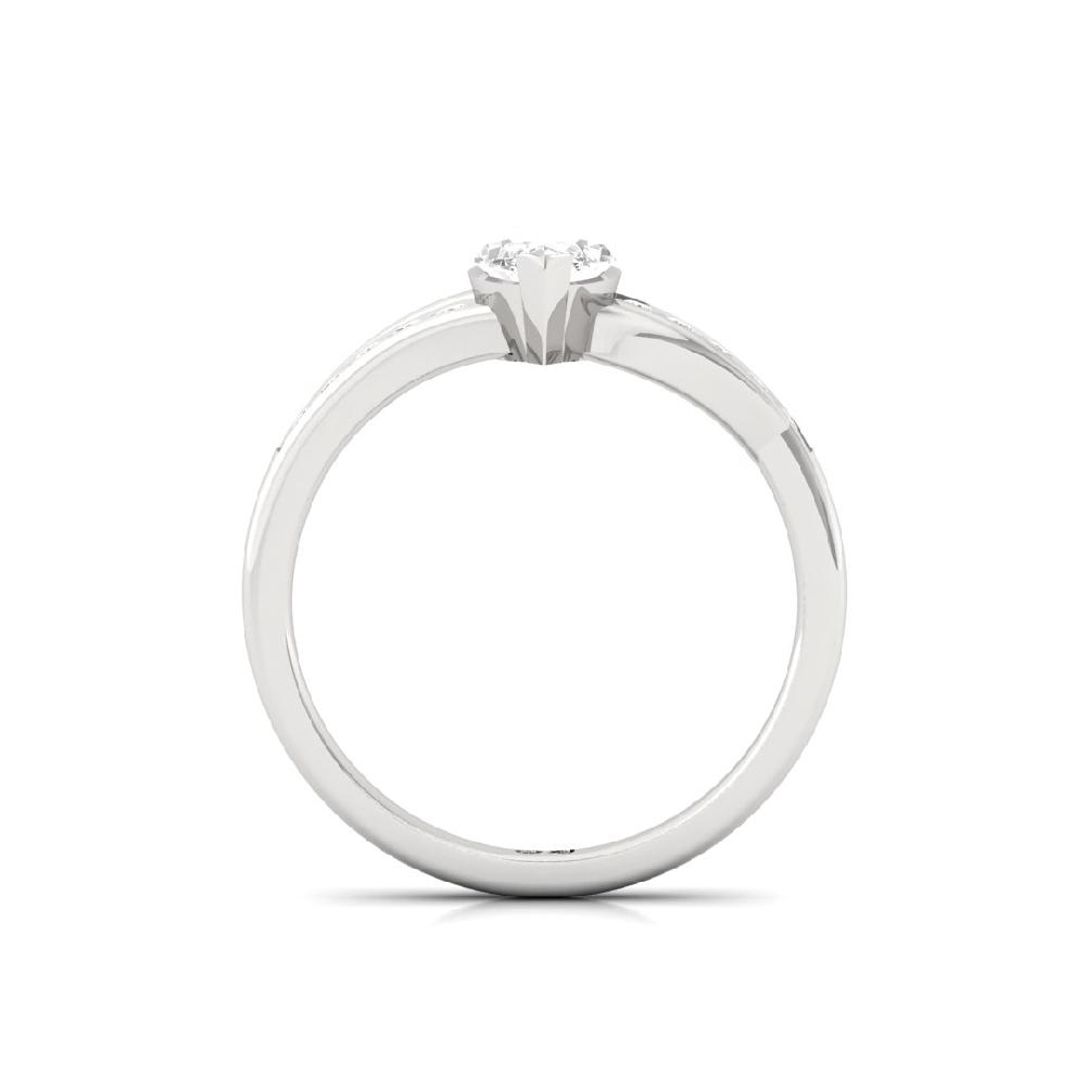 Aurora Gleam Round Cut, Marquise Cut & CVD-Lab grown Diamond Solitaire Ring