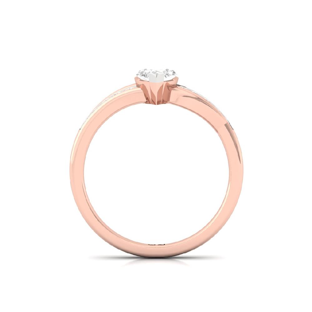 Aurora Gleam Round Cut, Marquise Cut & CVD-Lab grown Diamond Solitaire Ring