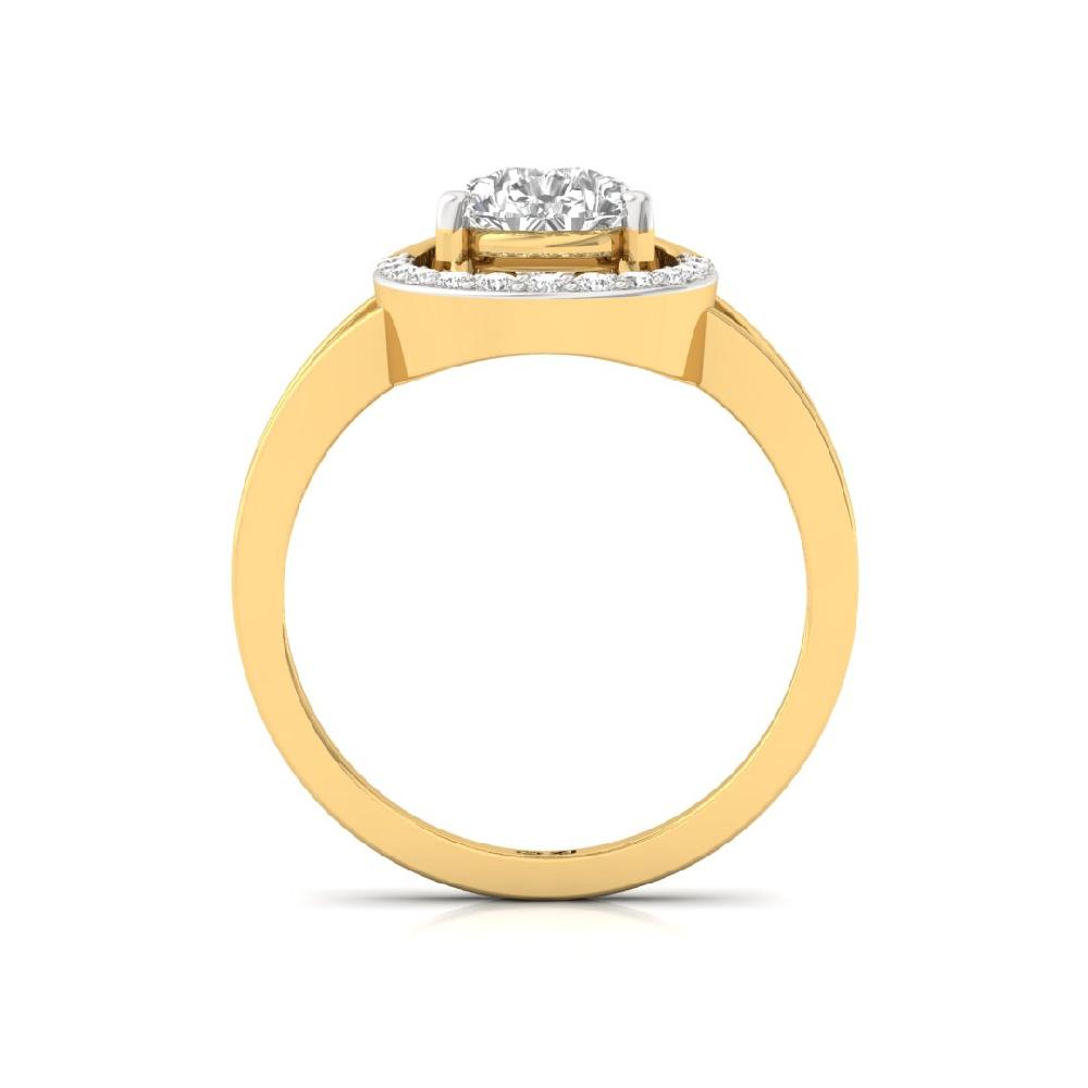 Celestial Harmony Round Cut, Pear Cut CVD-Lab grown Diamond Ring