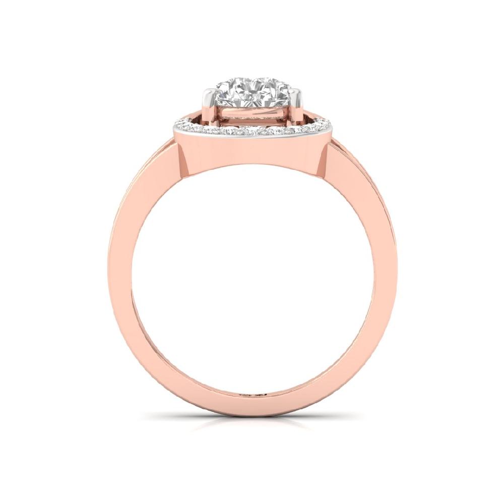 Celestial Harmony Round Cut, Pear Cut CVD-Lab grown Diamond Ring