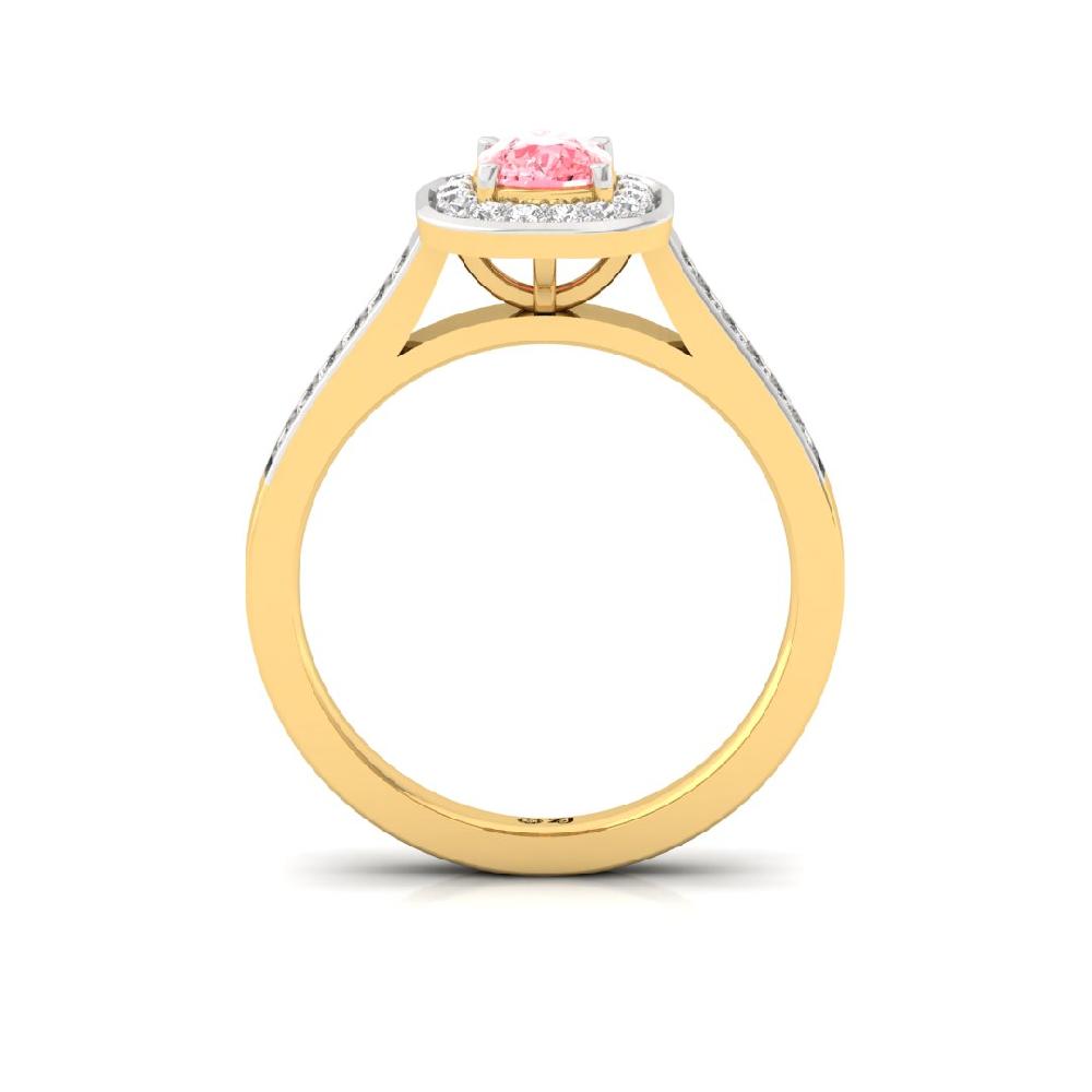 Round Cut, Cushion Cut Radiant Elegance Diamond Halo Solitaire Ring