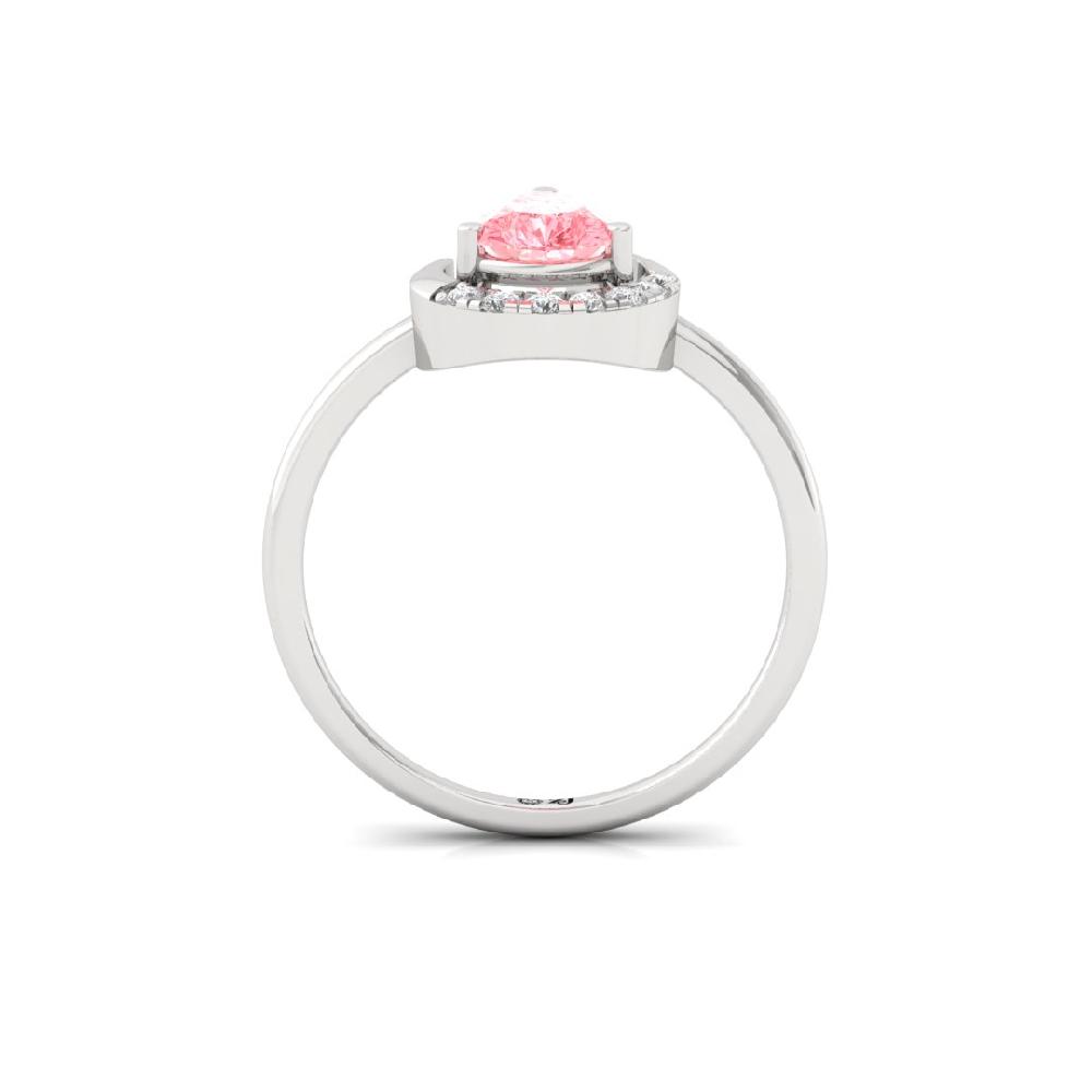 Refined Round Cut, Pear Cut Radiance Diamond Solitaire Ring