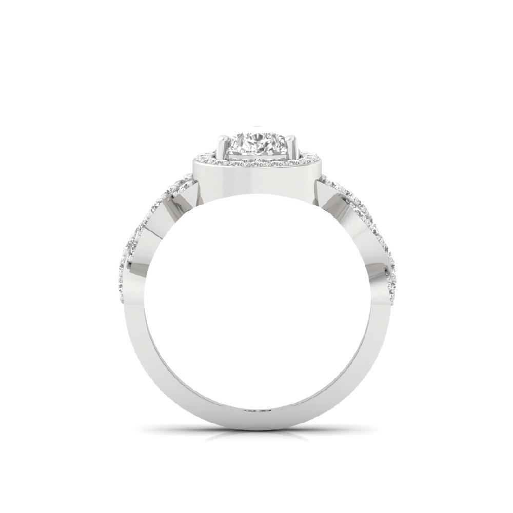 Pear-Shaped Solitaire Lab grown Diamond Ring