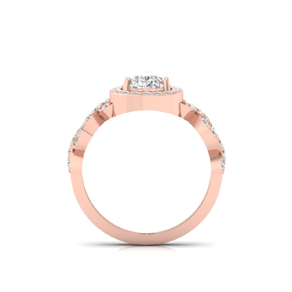 Pear-Shaped Solitaire Lab grown Diamond Ring