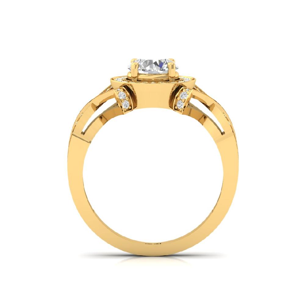 Wedding Rings Lab grown Diamond Halo 925 sliver Ring