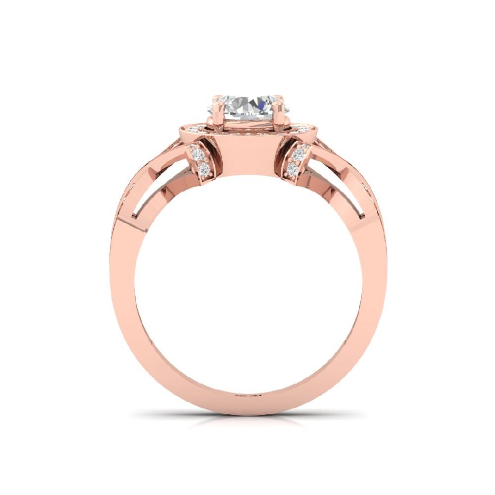 Wedding Rings Lab grown Diamond Halo 925 sliver Ring