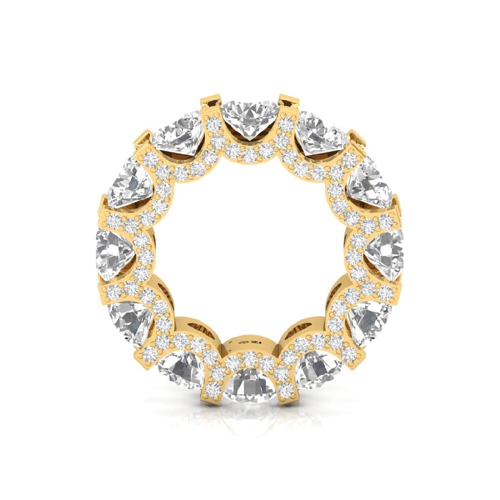 Square Prong Multi-Round Diamond Lab grown Ring