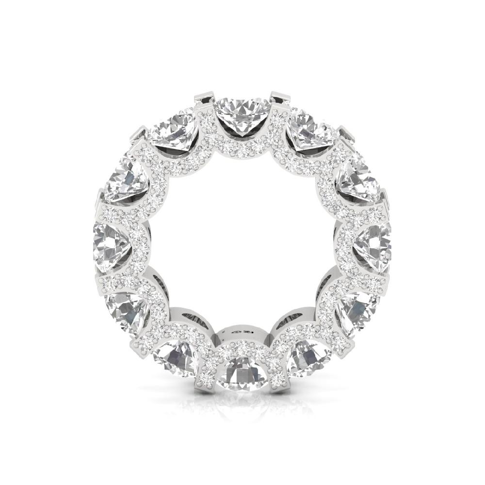 Square Prong Multi-Round Diamond Lab grown Ring