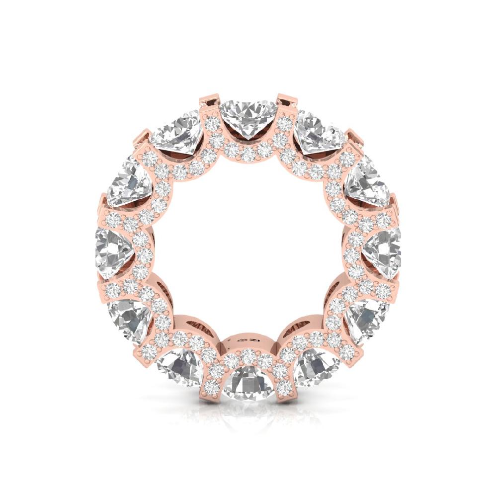 Square Prong Multi-Round Diamond Lab grown Ring