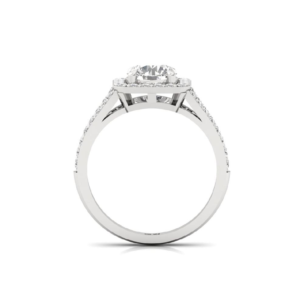 Round-Cut Solitaire Lab grown Diamond Engagement Ring