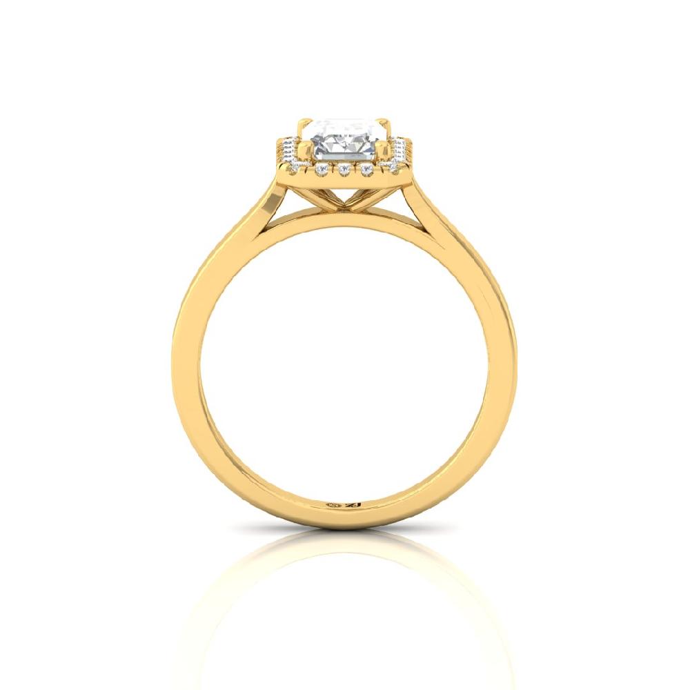 Round Diamond Lab grown Diamond Halo Ring