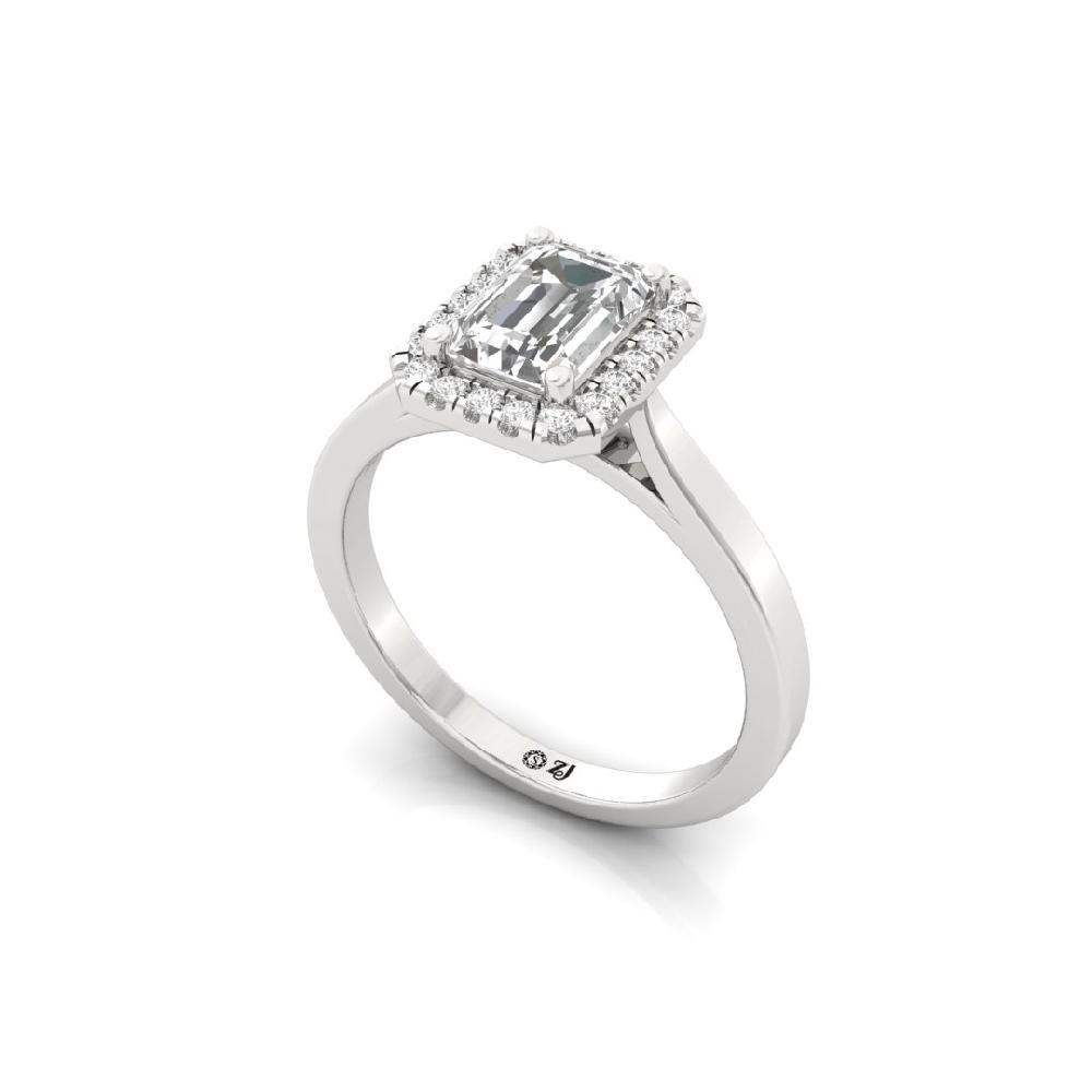 Round Diamond Lab grown Diamond Halo Ring