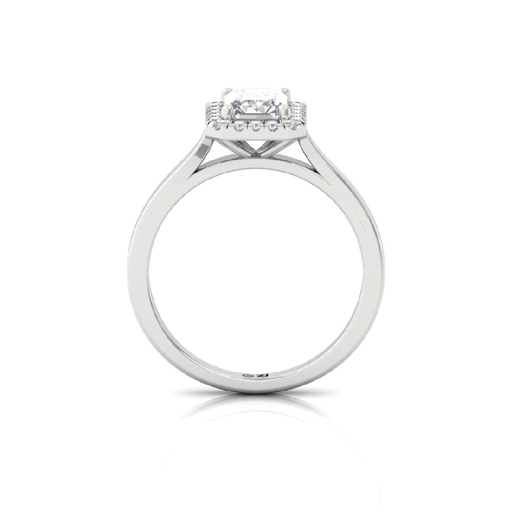Round Diamond Lab grown Diamond Halo Ring