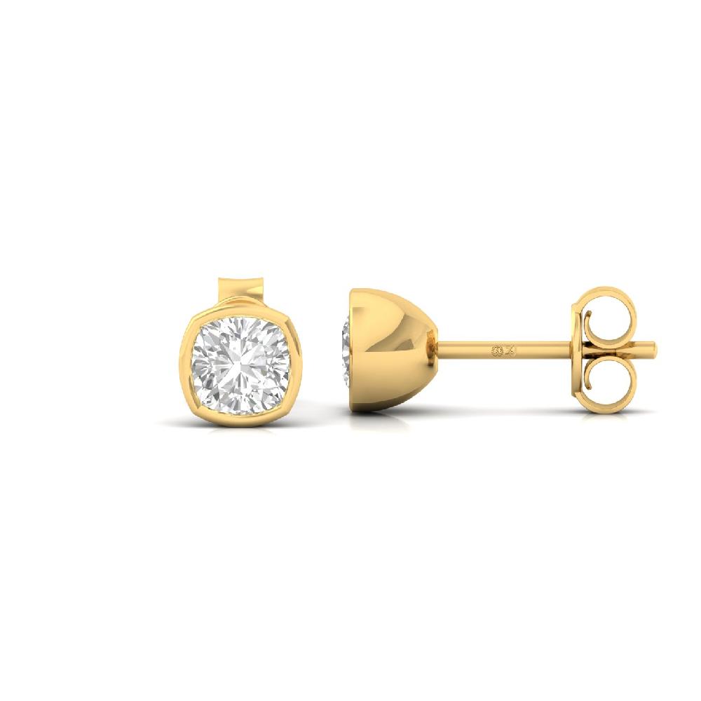 Radiant Cushion 0.47ct CVD Diamond Solitaire Earrings