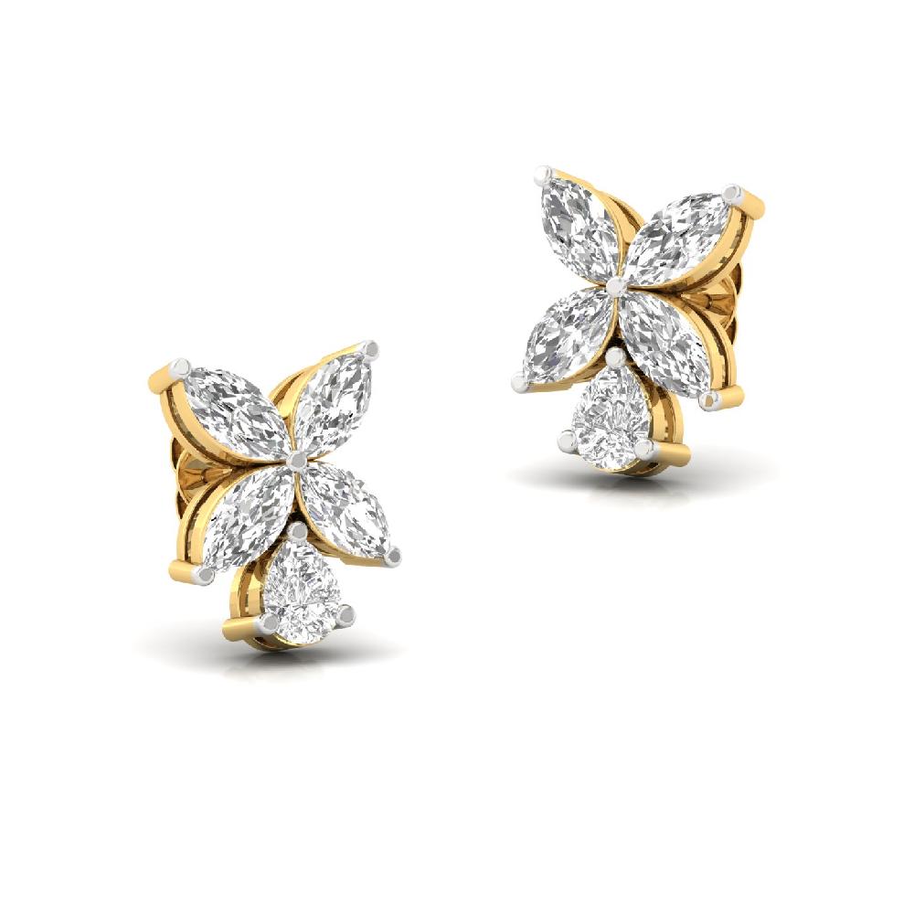 Timeless Pear & Marquise CutCVD Diamond Earrings