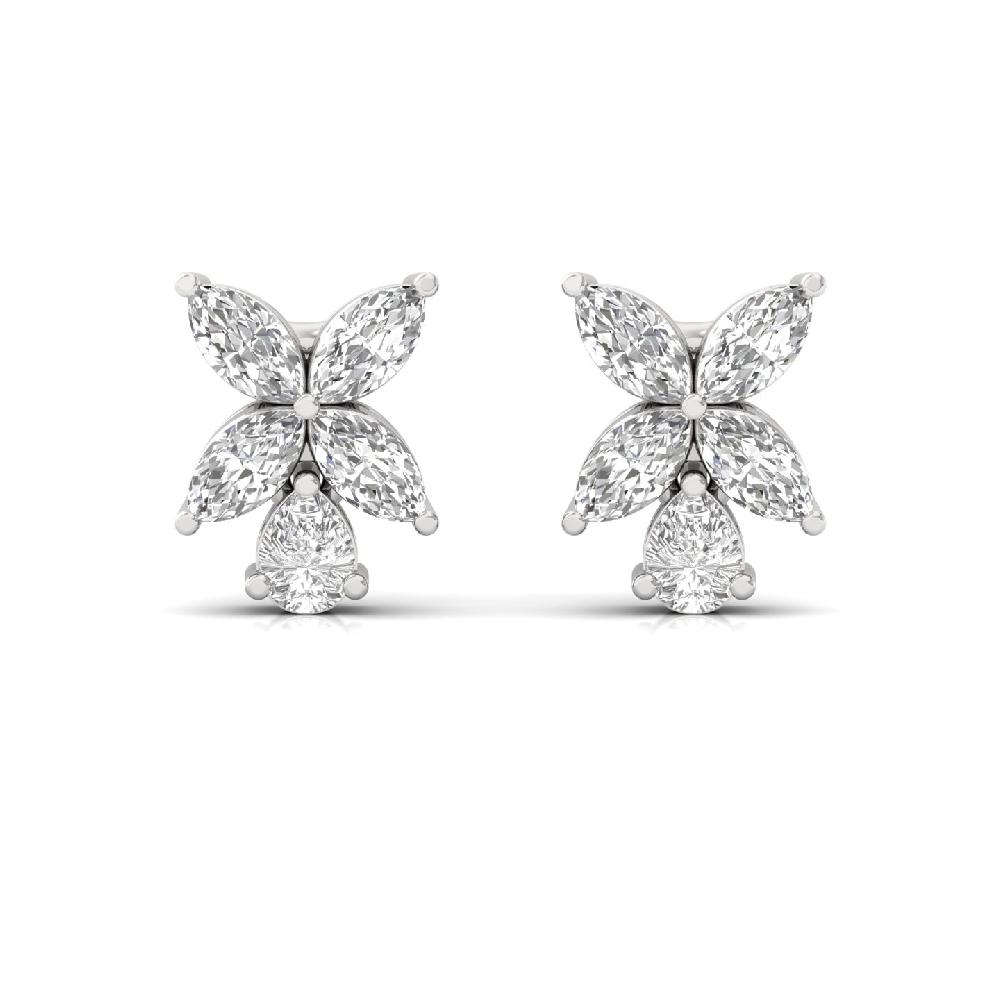 Timeless Pear & Marquise CutCVD Diamond Earrings
