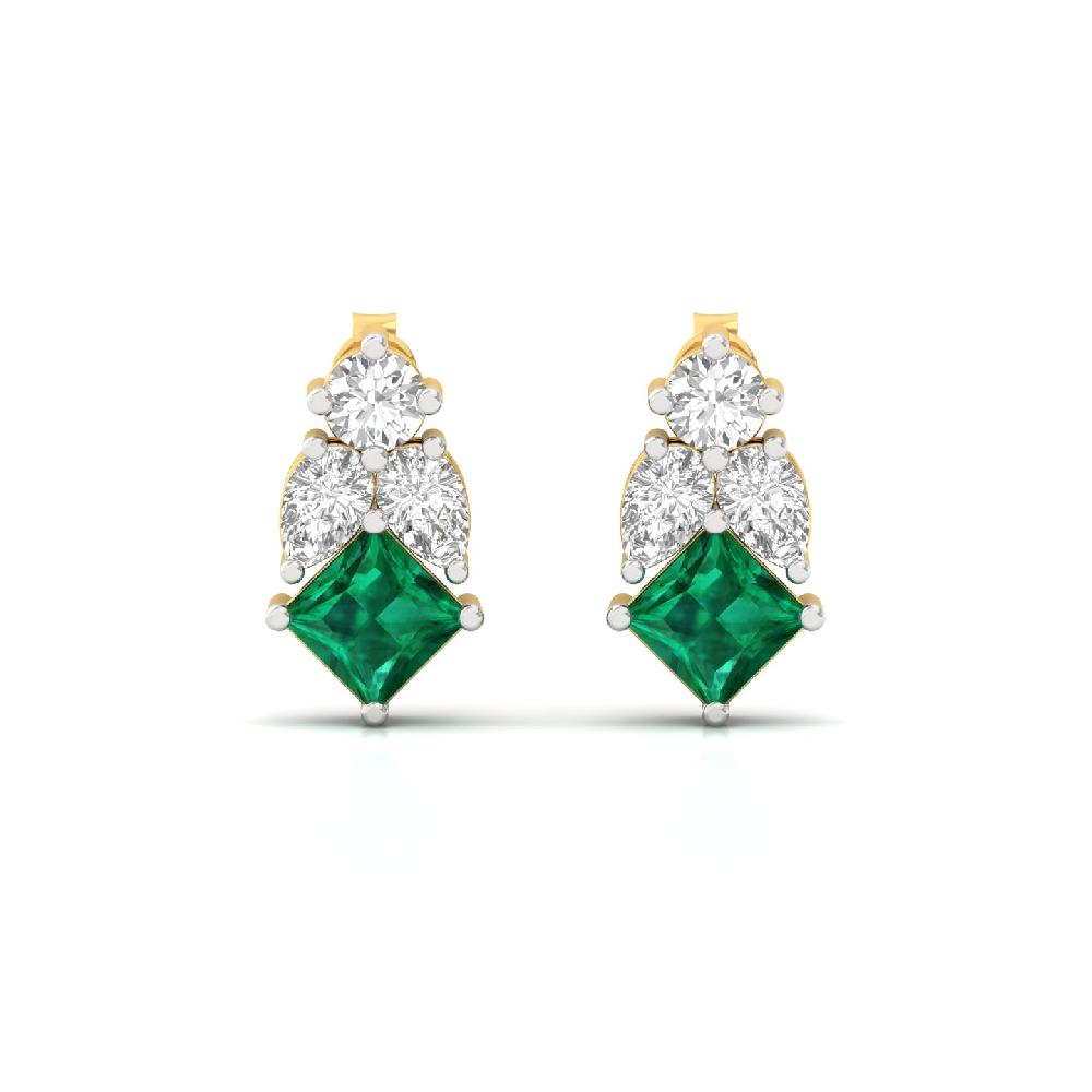 Exquisite Pear & Princess CVD Lab grown Diamond Earrings