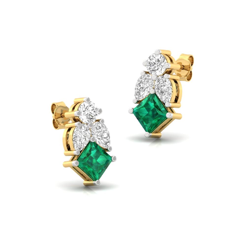 Exquisite Pear & Princess CVD Lab grown Diamond Earrings
