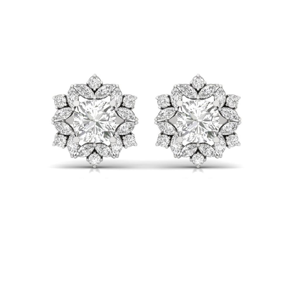 Cushion & Marquise Lab Grown Diamond Earrings