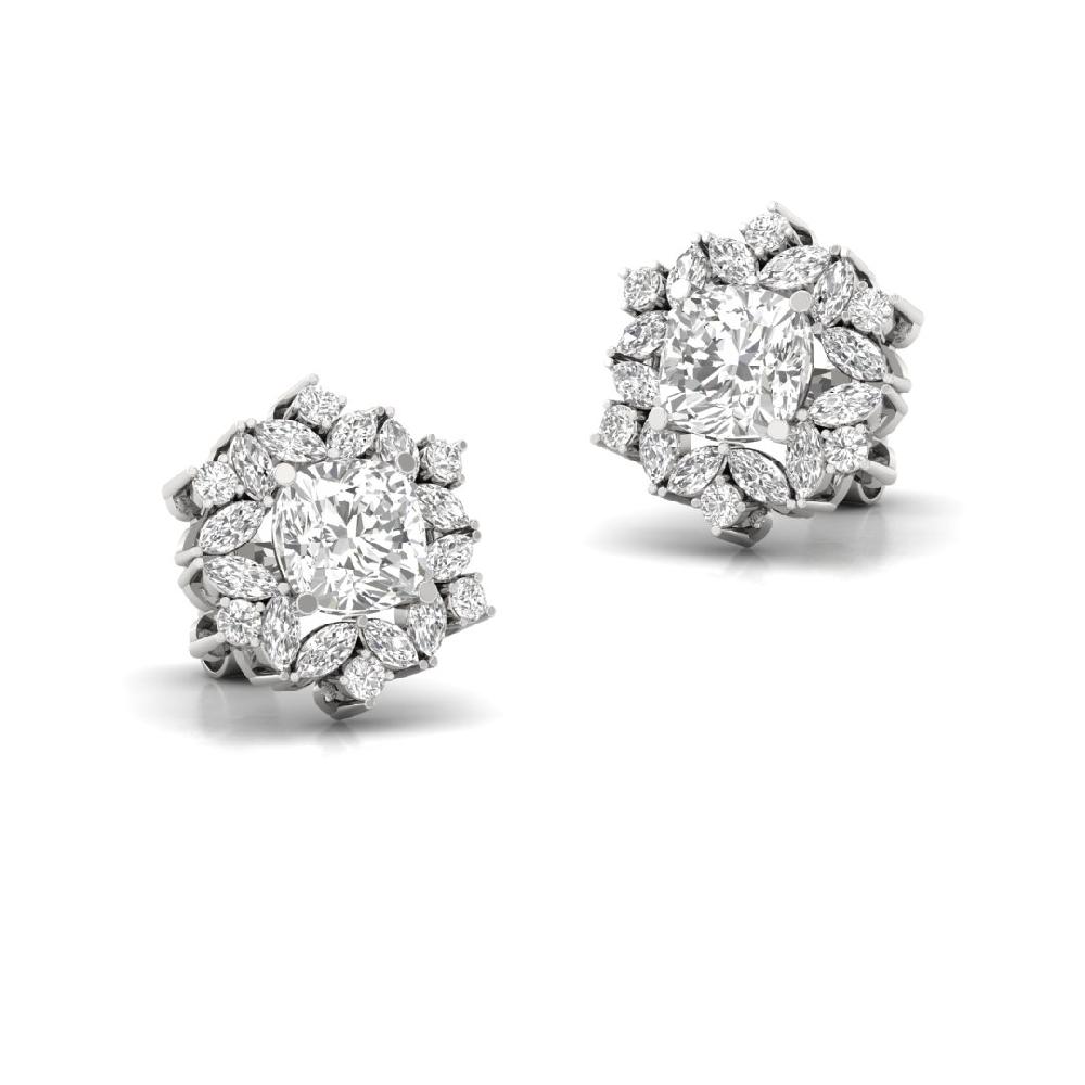 Cushion & Marquise Lab Grown Diamond Earrings
