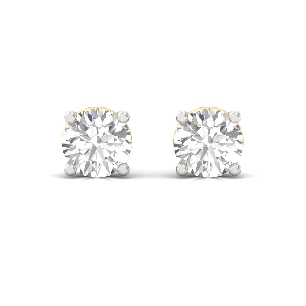 0.485ct Round CVD-Lab Grown Diamond Eternal Spark Solitaire Earrings