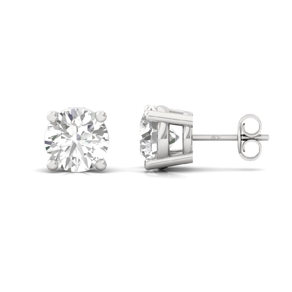 0.485ct Round CVD-Lab Grown Diamond Eternal Spark Solitaire Earrings