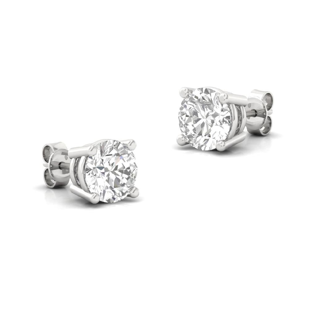 0.485ct Round CVD-Lab Grown Diamond Eternal Spark Solitaire Earrings