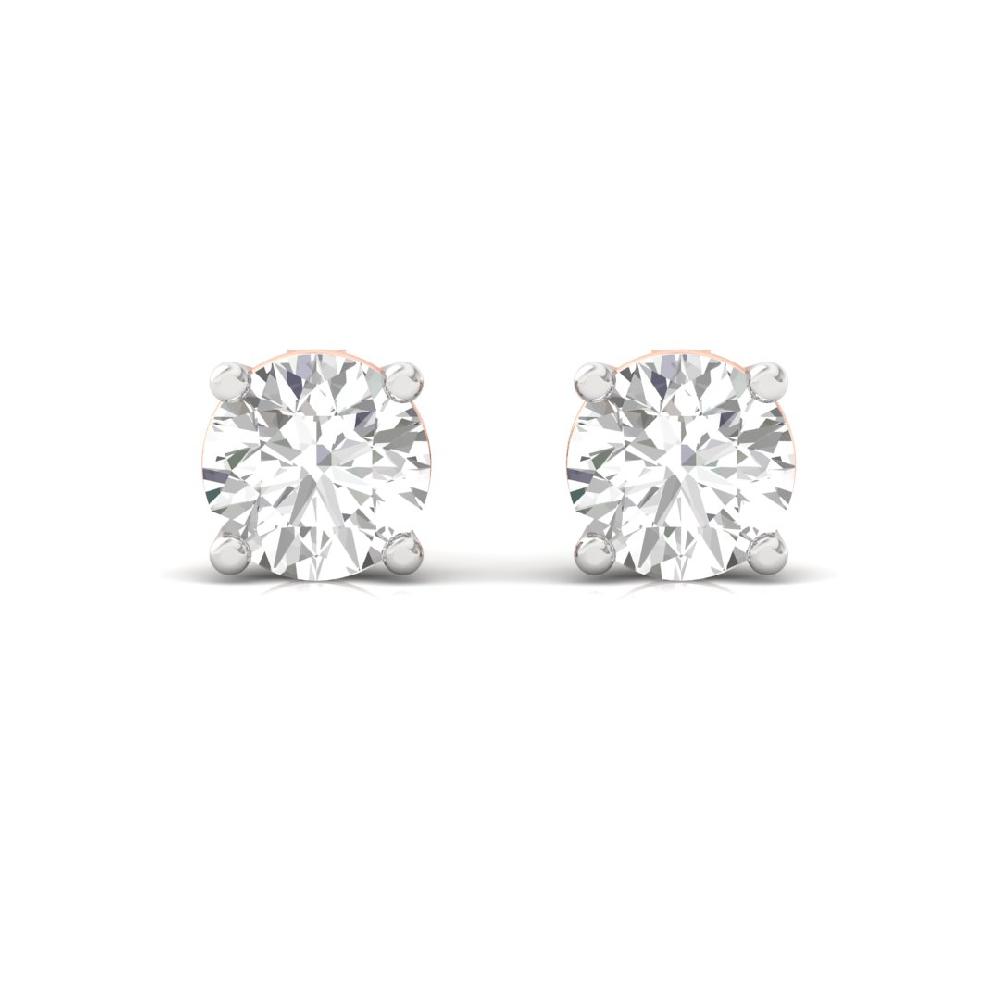 0.485ct Round CVD-Lab Grown Diamond Eternal Spark Solitaire Earrings