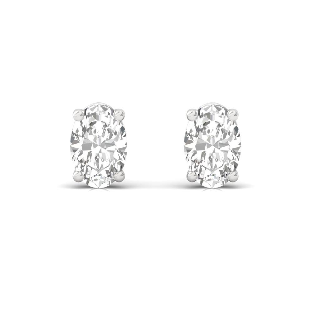 0.365ct Oval CVD-Lab Grown Diamond Timeless Glow Solitaire Earrings