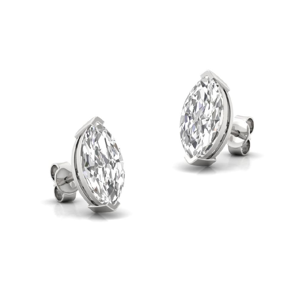 0.415ct Marquise Cut CVD-Lab Grown Diamond Legacy Solitaire Earrings