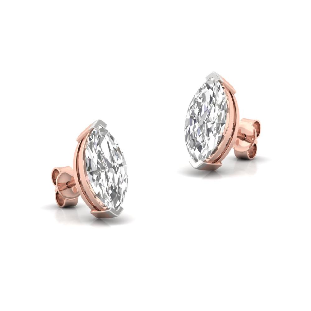 0.415ct Marquise Cut CVD-Lab Grown Diamond Legacy Solitaire Earrings