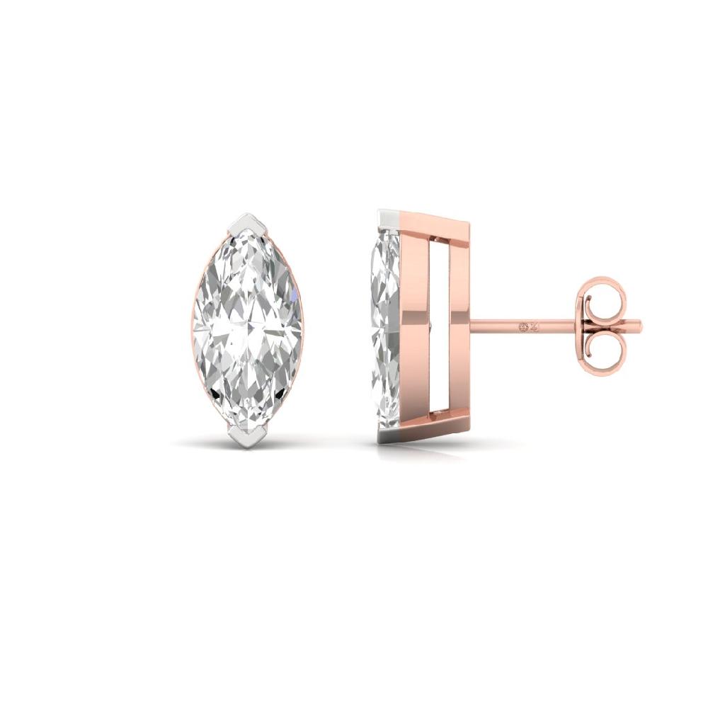 0.415ct Marquise Cut CVD-Lab Grown Diamond Legacy Solitaire Earrings