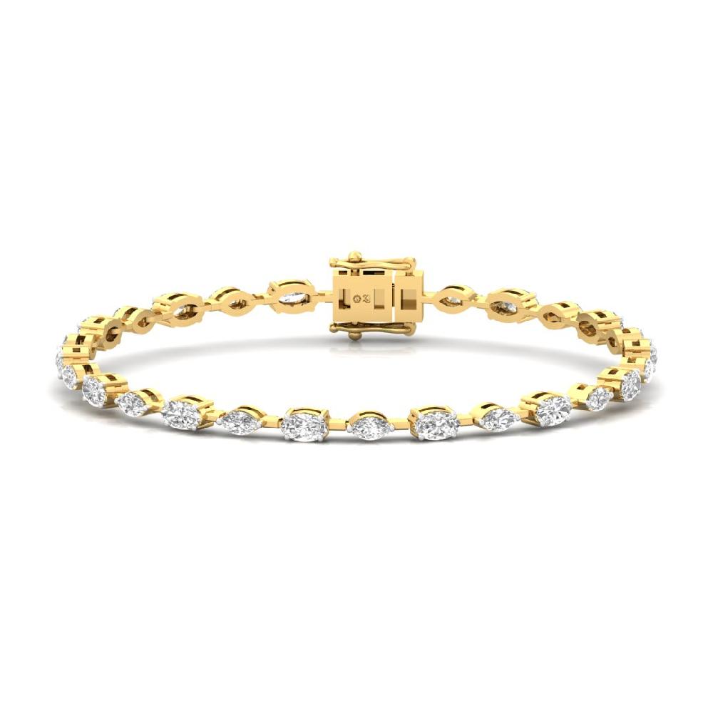 Grace & Glam Oval And Marquise CVD-Lab grown Diamond Bracelets