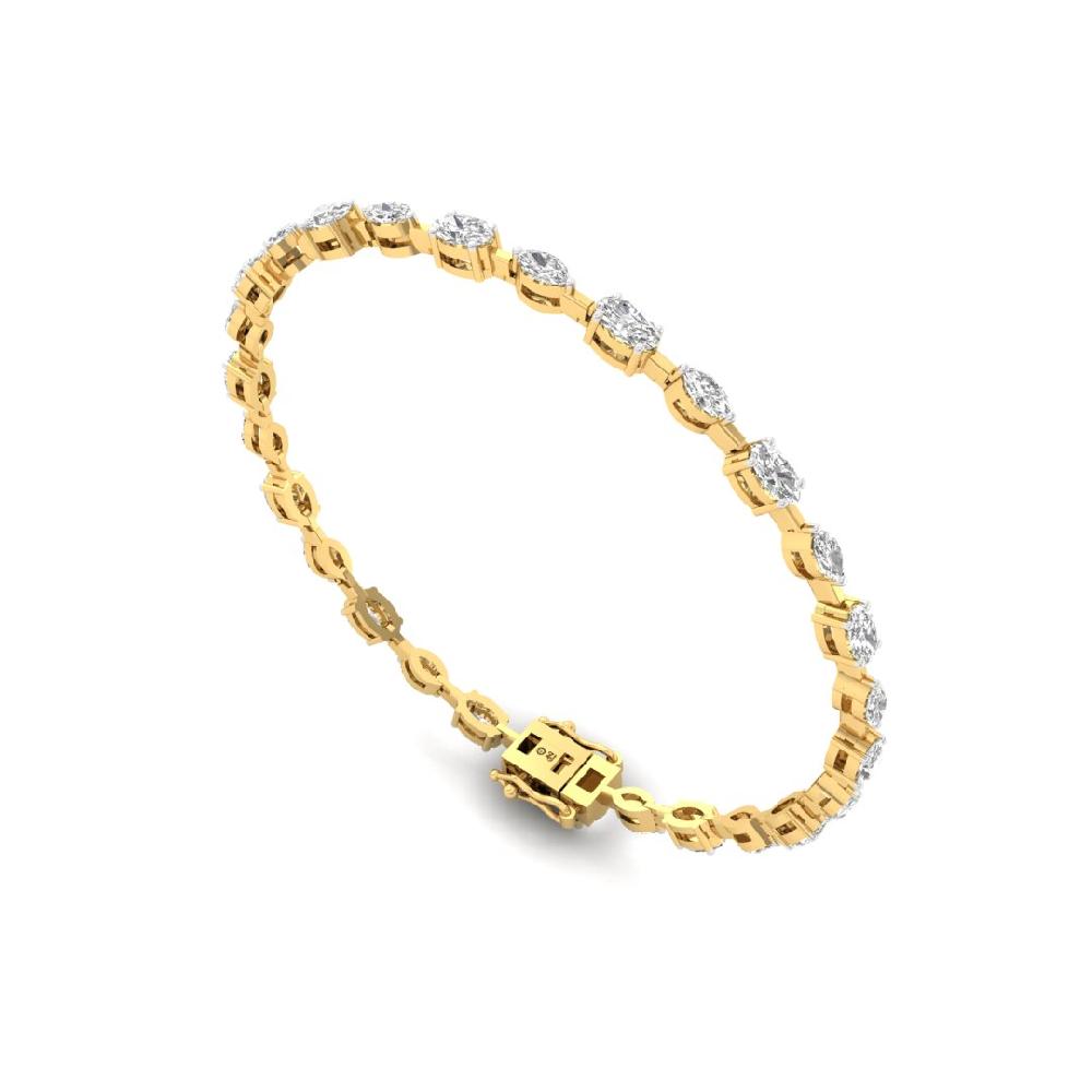 Grace & Glam Oval And Marquise CVD-Lab grown Diamond Bracelets