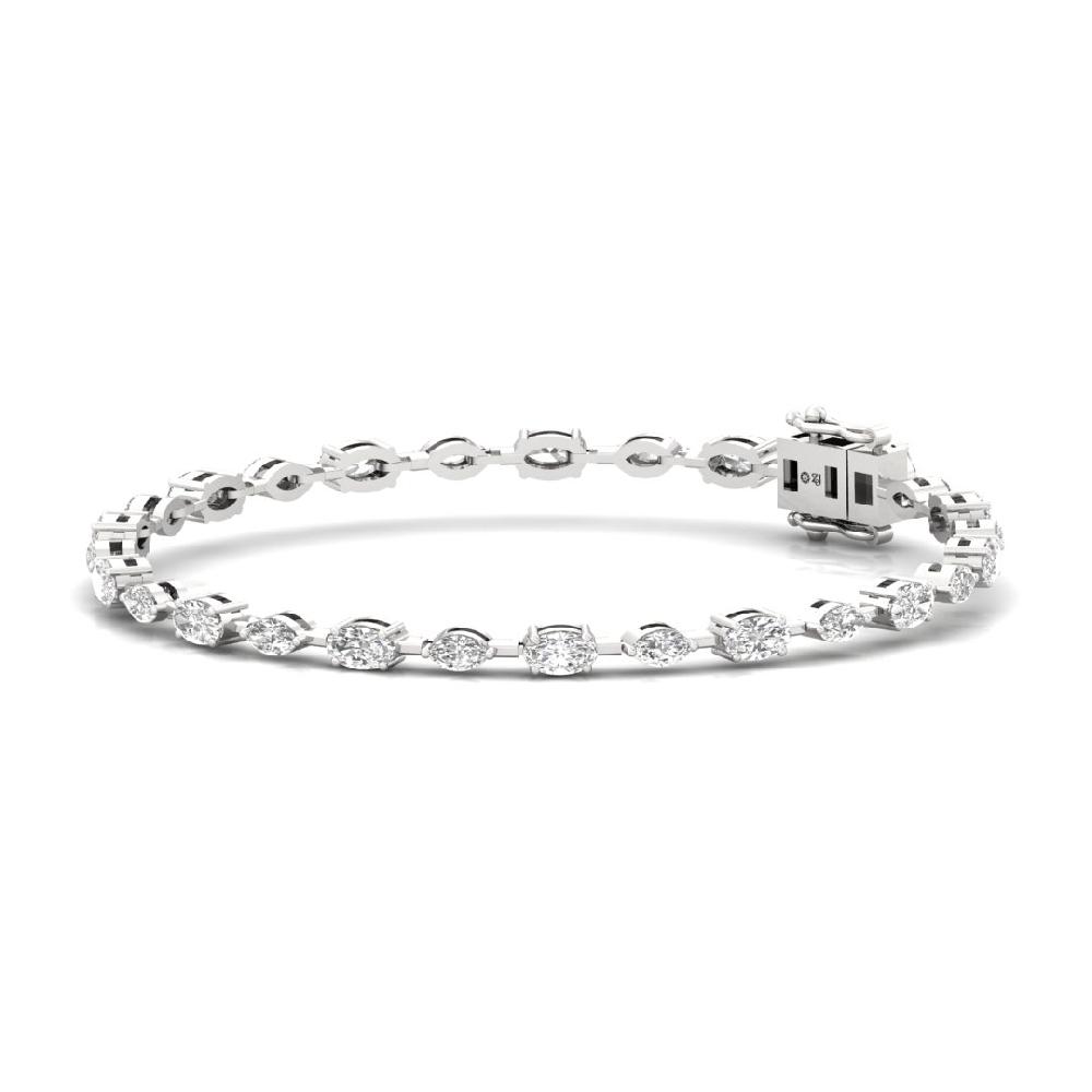 Grace & Glam Oval And Marquise CVD-Lab grown Diamond Bracelets
