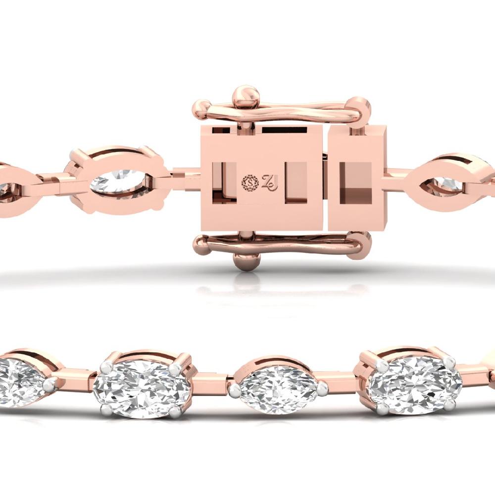 Grace & Glam Oval And Marquise CVD-Lab grown Diamond Bracelets