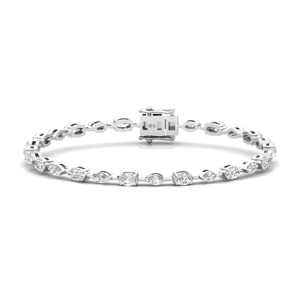 Grace & Glam Oval And Marquise CVD-Lab grown Diamond Bracelets