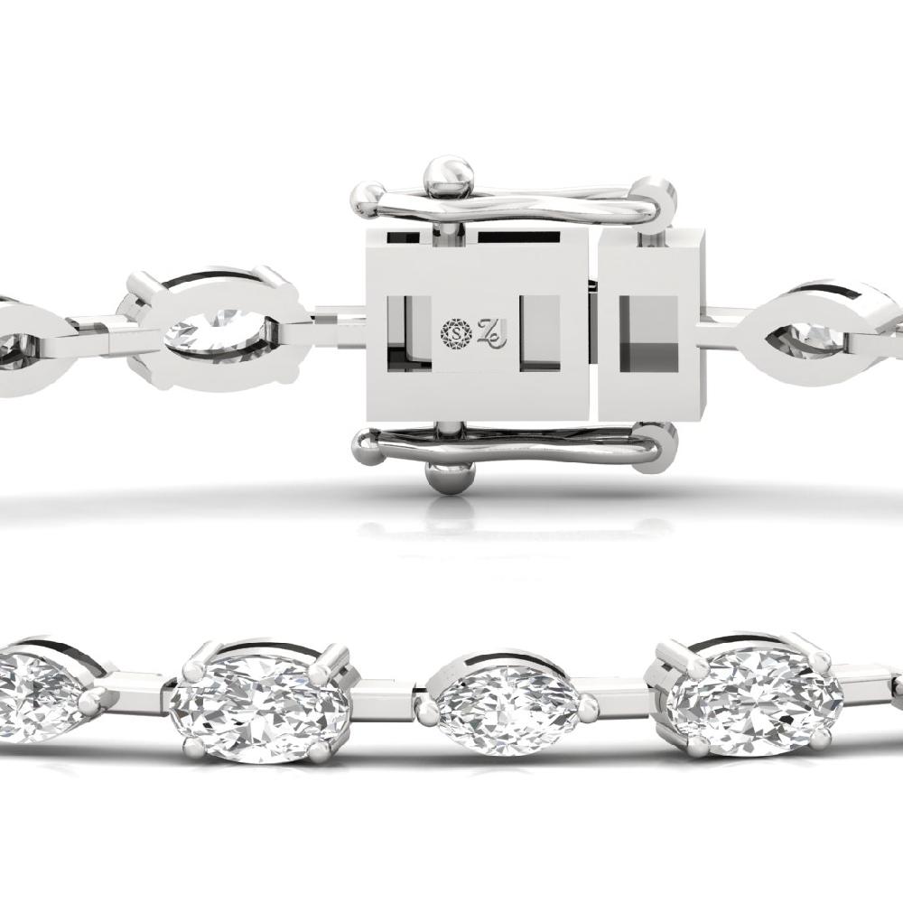 Grace & Glam Oval And Marquise CVD-Lab grown Diamond Bracelets