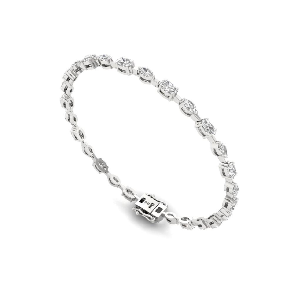 Grace & Glam Oval And Marquise CVD-Lab grown Diamond Bracelets