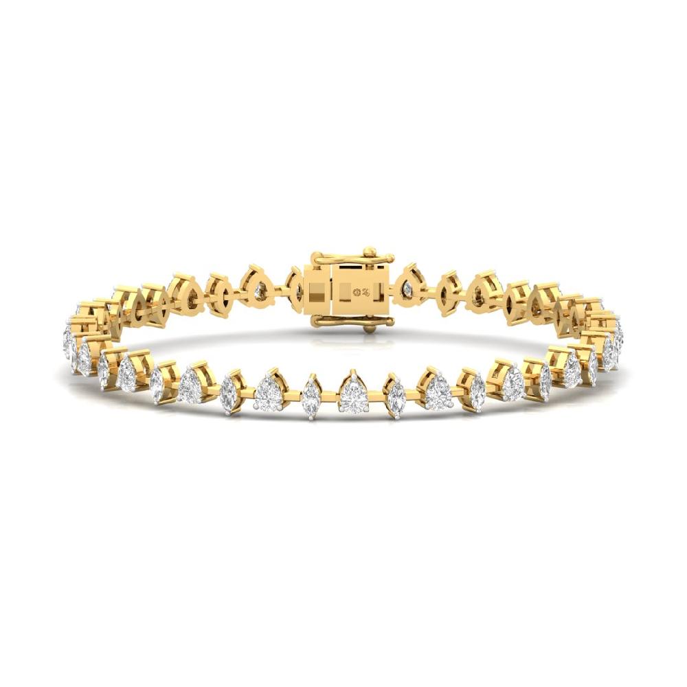 Timeless marquise, pearm Cut  CVD-Lab grown Diamond Bracelets
