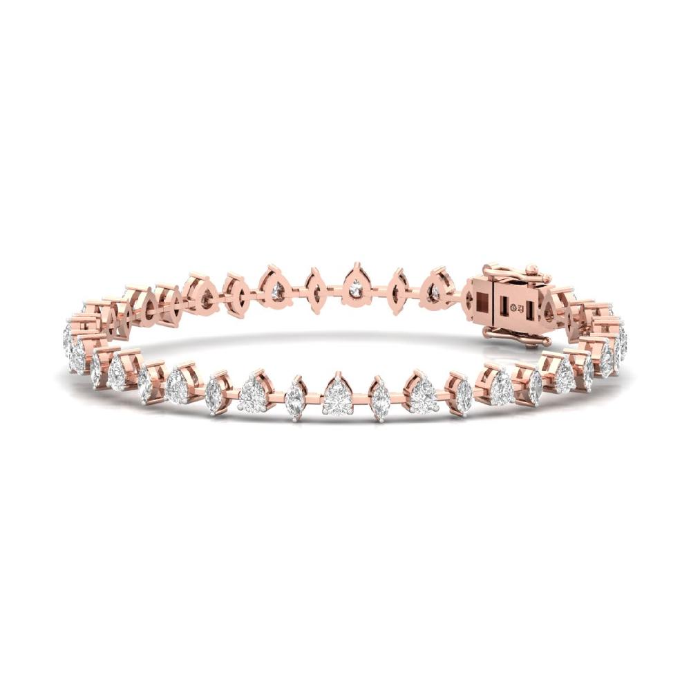 Timeless marquise, pear CVD-Lab grown Diamond Bracelets