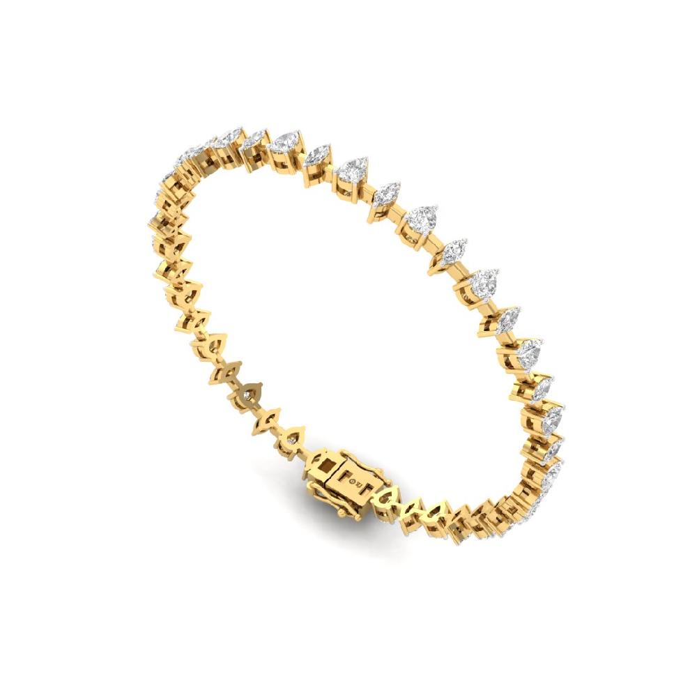 Timeless marquise, pear CVD-Lab grown Diamond Bracelets