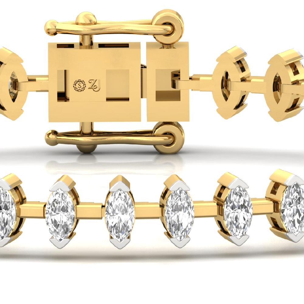 Bracelet marquise CVD-Lab grown Diamond Elegance