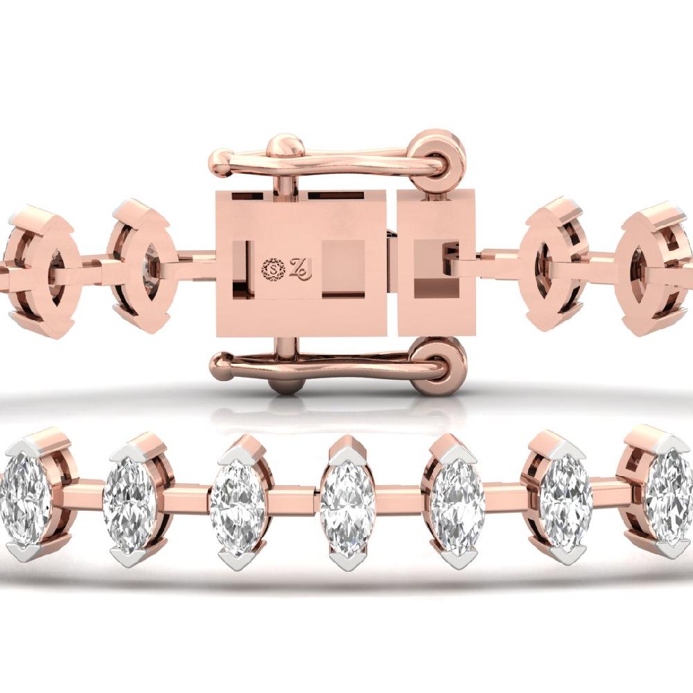 Bracelet marquise CVD-Lab grown Diamond Elegance