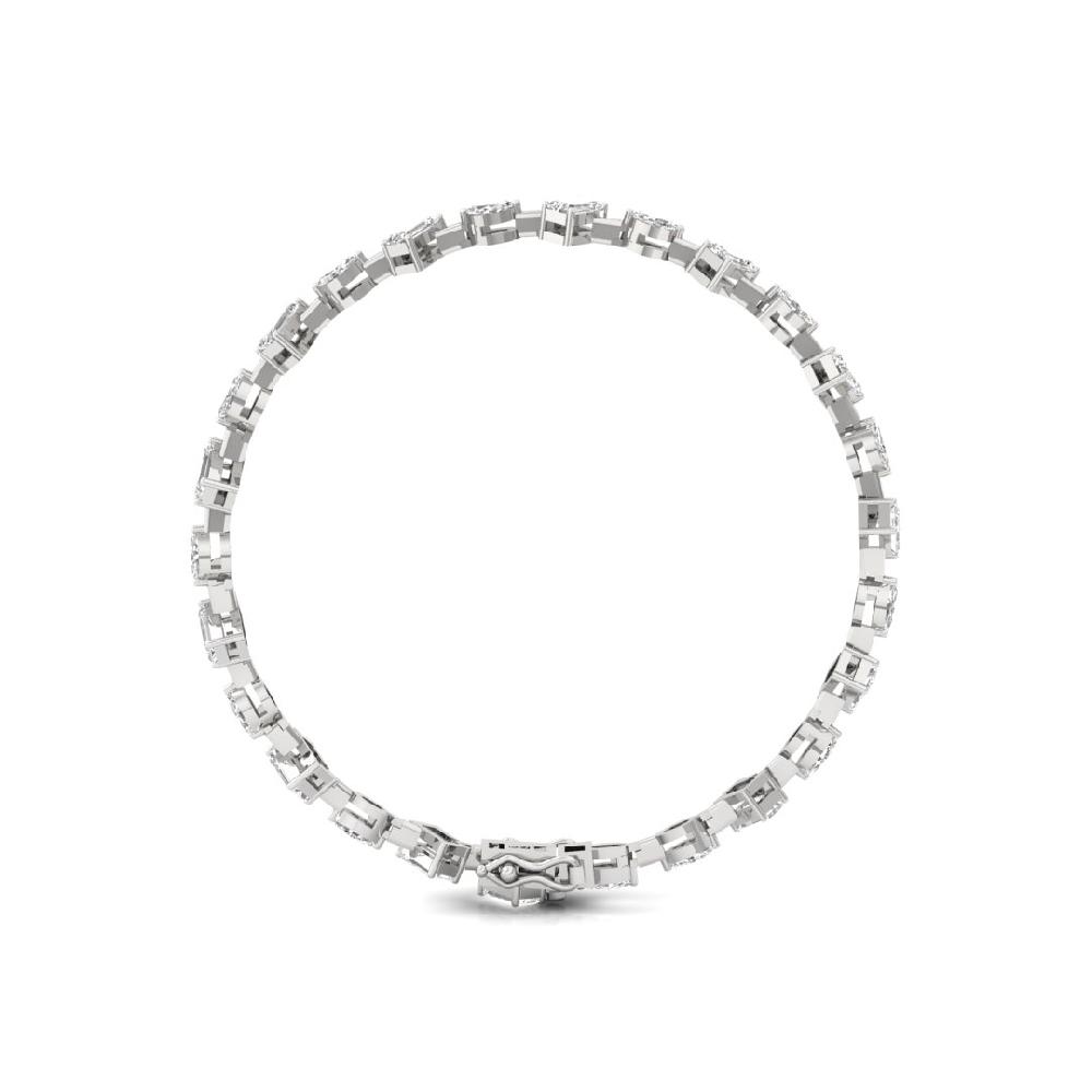 Celestial Emerald ,marquise Cut CVD Lab Grown Diamond Bracelet