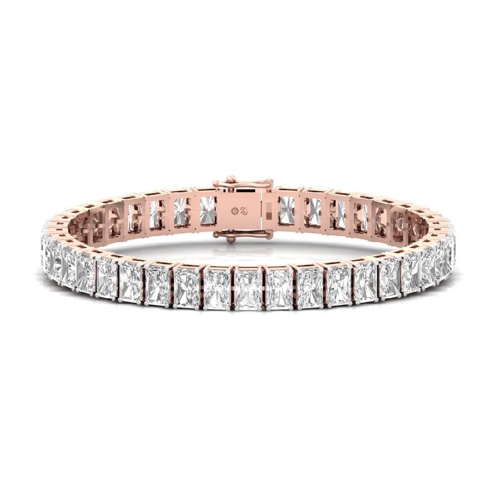 Radiant-Cut CVD-Lab Grown Diamond Forever Shine Tennis Bracelet