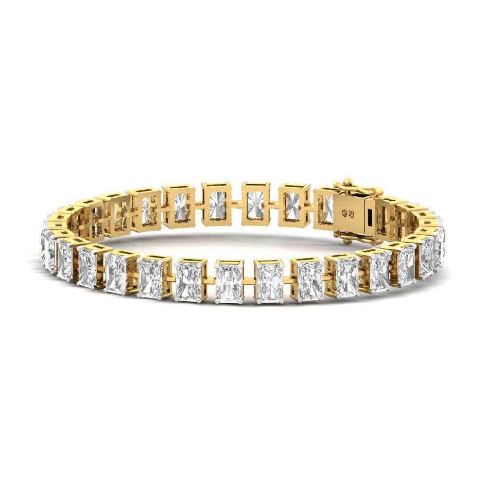 Radiant-Cut CVD Lan grown Diamond Diamond Symphony Tennis Bracelet